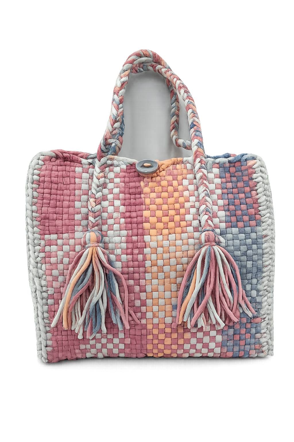 Oversized Tote / Hand / Shoulder Carry Apricot, Stone Grey, Light Blue, Clay Pink