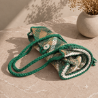 Soft Tote | Hand Carry | Moss Green Beige Ivory