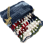 Crochet Clutch | Denim Blue,White,Red,Sky Blue,Olive