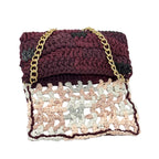 Crochet Clutch | Burgundy,Light Blue,Pink