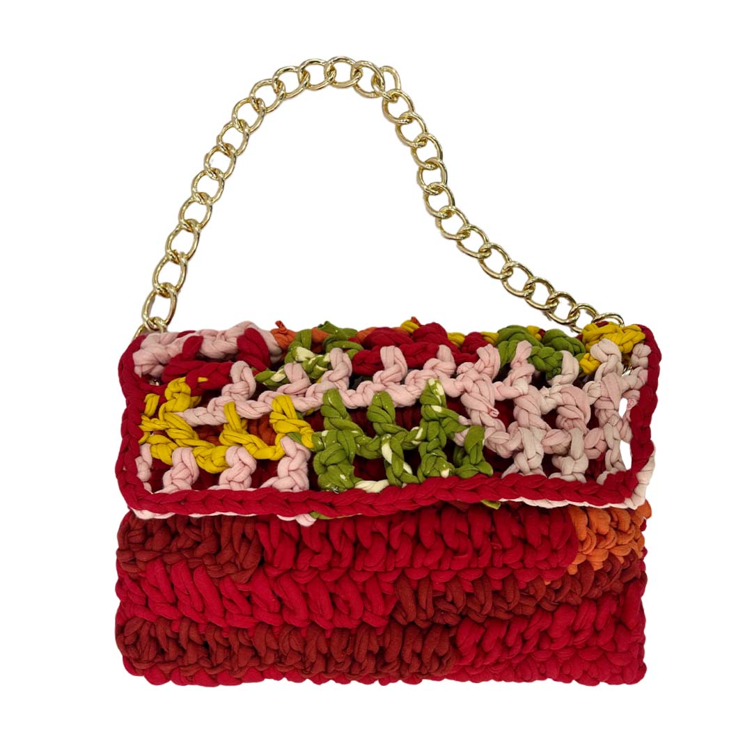 Image of Crochet Clutch | Red,Pink,Yellow,Green