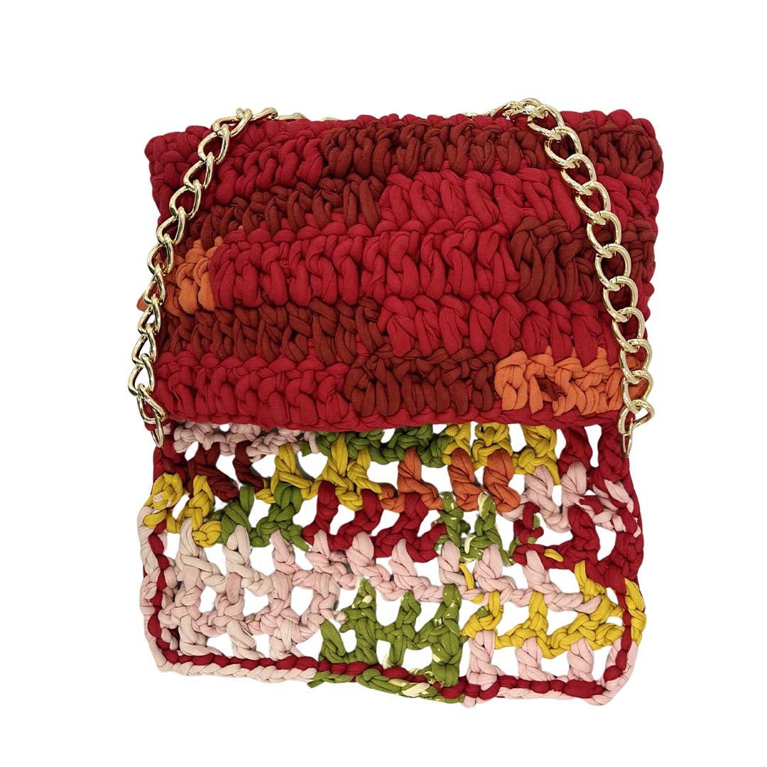 Image of Crochet Clutch | Red,Pink,Yellow,Green