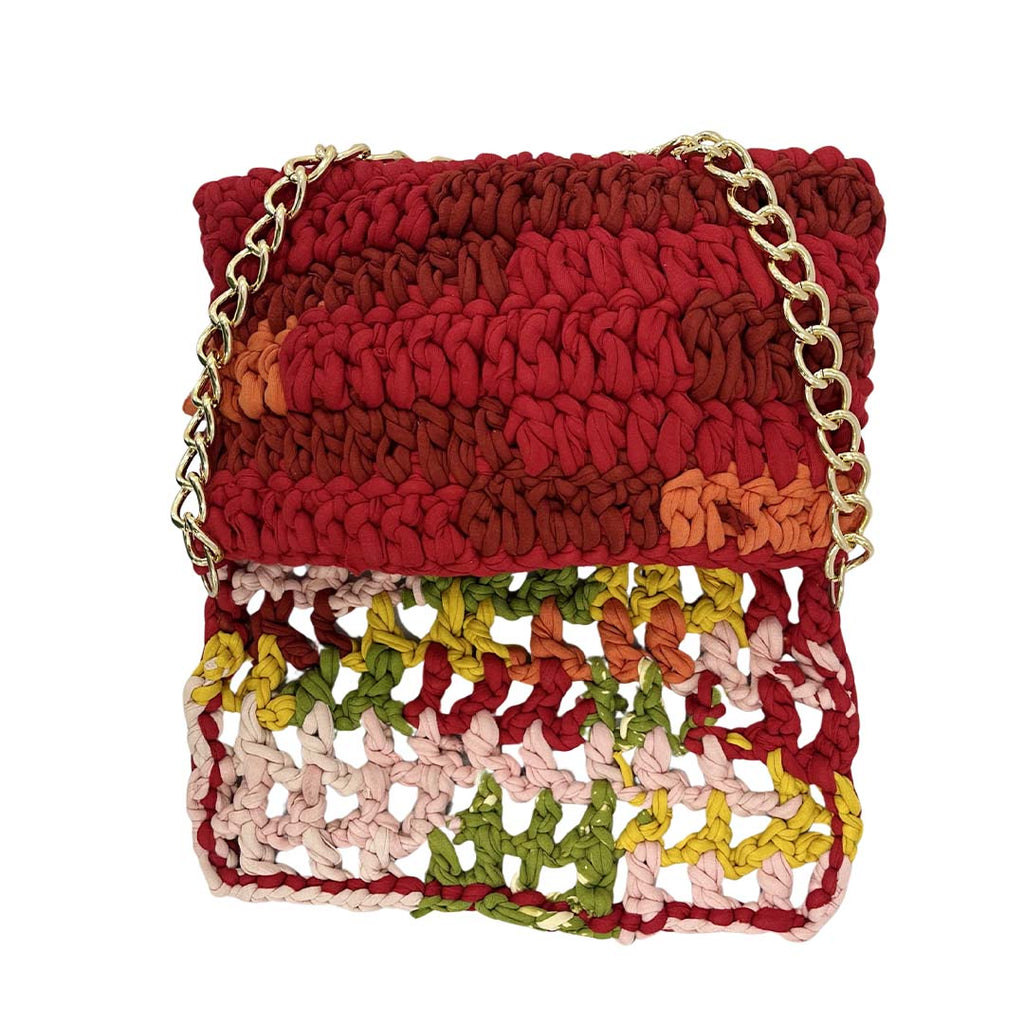 Crochet Clutch | Red,Pink,Yellow,Green
