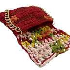 Crochet Clutch | Red,Pink,Yellow,Green