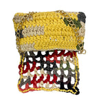 Crochet Clutch | Yellow,White,Grey,Black