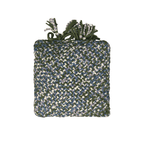 Square Cushion Cover With Filler | Blue, Green, White, Light Purple