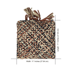Square Cushion Cover With Filler | Dark Rouge, Off White, Navy