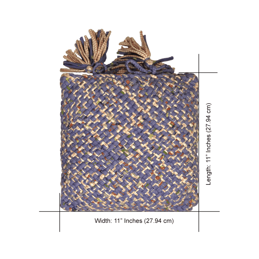 Square Cushion Cover With Filler | Lavender, Off White, Pink
