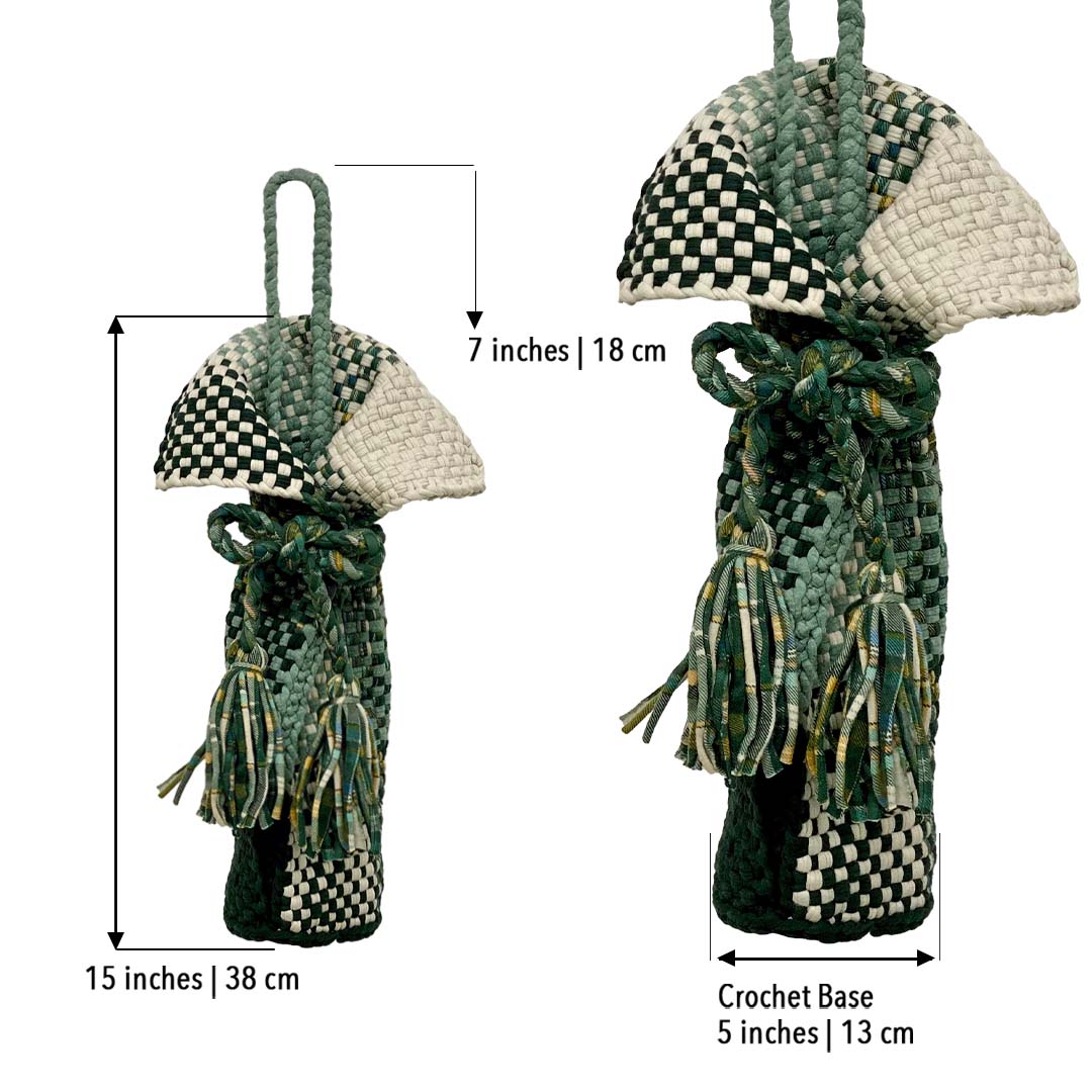 Image of Beverage Bottle Bag Ash, Dark Green