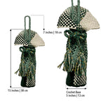 Beverage Bottle Bag Ash, Dark Green