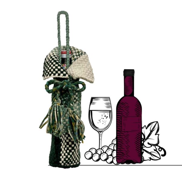 Image of Beverage Bottle Bag Ash, Dark Green