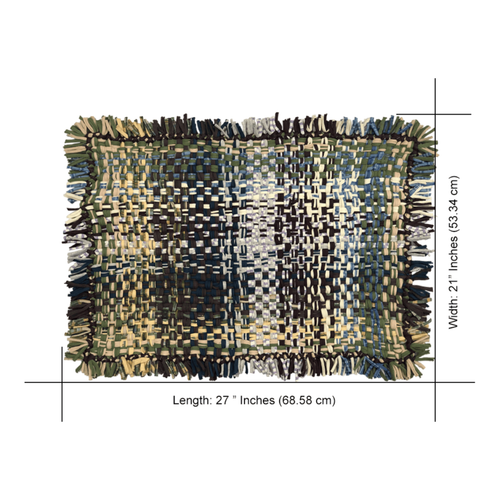 Bathroom Mat / Door Mat / Meditation Mat | Aubergine, Blue, Moss Green, Grey, Lemon, Light Purple