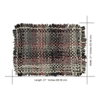 Bathroom Mat / Door Mat / Meditation Mat | Old Rose, Grey, Burgundy, Silver Grey, Navy