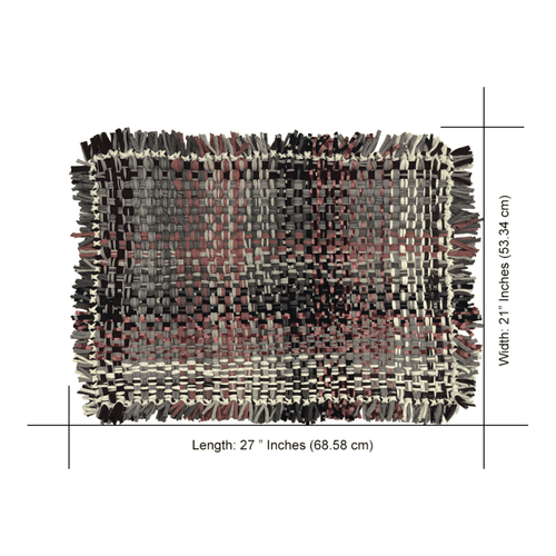 Bathroom Mat / Door Mat / Meditation Mat | Old Rose, Grey, Burgundy, Silver Grey, Navy
