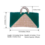 Planter bag | Size: small | Green, Pink