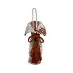 Beverage Bottle Bag Grey Clay Pink