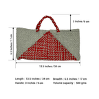 Planter bag | Size: small | Grey, Red