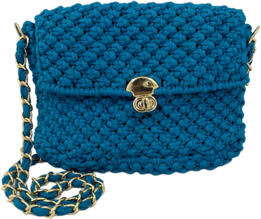 Image of Macrame Sling | Blue | Shoulder Sling or Cross body
