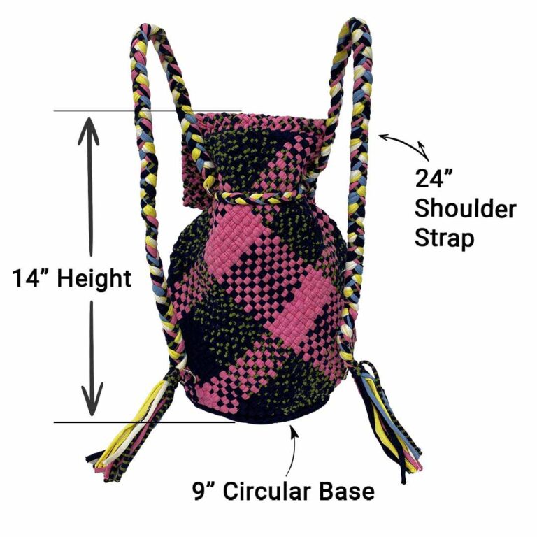 Image of Backpack Hot Pink Navy Color Premium Collection | Shoulder carry
