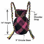 Backpack Hot Pink Navy Color Premium Collection | Shoulder carry