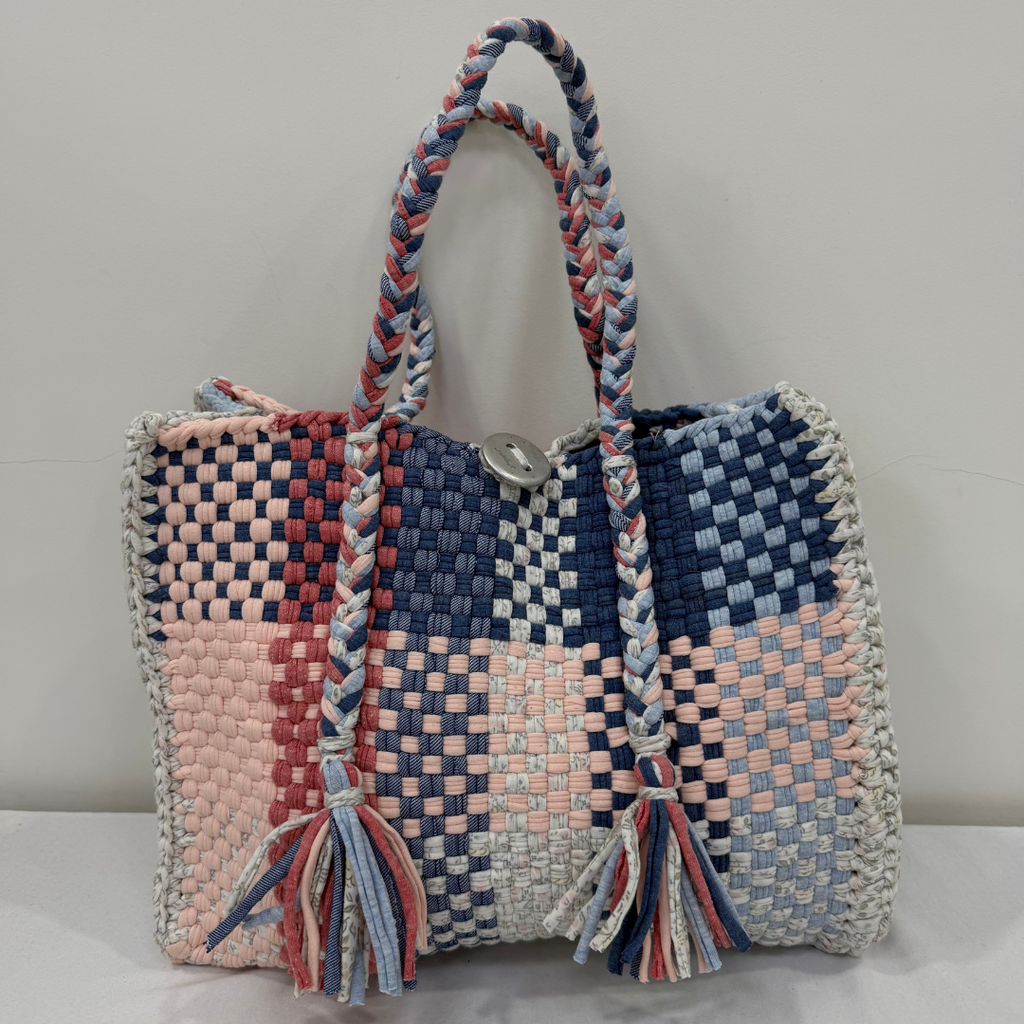 Oversized Tote / Hand / Shoulder Carry Baby Pink, Navy Blue, Light Blue, Coral Pink