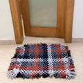 Bathroom Mat / Door Mat / Meditation Mat | Navy Grey, Brown