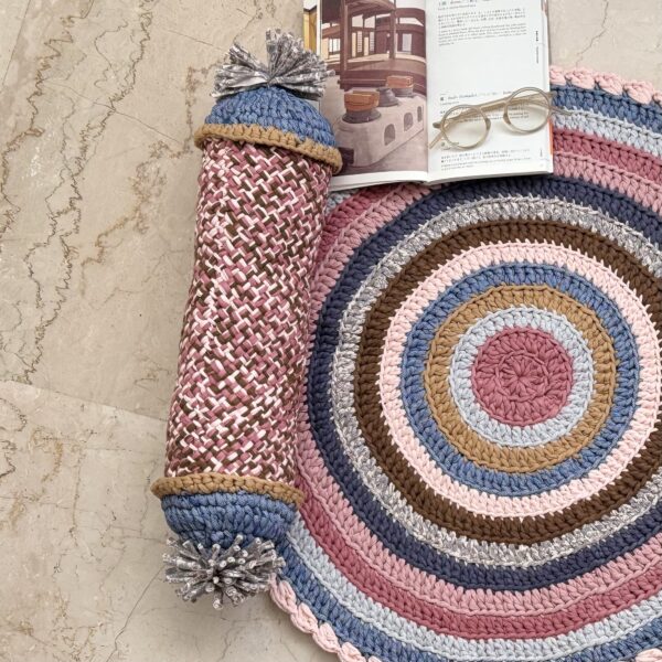 Image of Bolster With Pre Filled Filler | Powder Pink, Coral, Brown, Blue, Grey