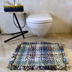 Bathroom Mat / Door Mat / Meditation Mat | Aubergine, Blue, Moss Green, Grey, Lemon, Light Purple