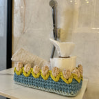 Rectangular Flower Basket | Blue, Ash, Green