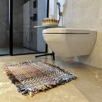 Bathroom Mat / Door Mat / Meditation Mat | Pink, Denim Blue, Brown, Beige, Navy, Off White