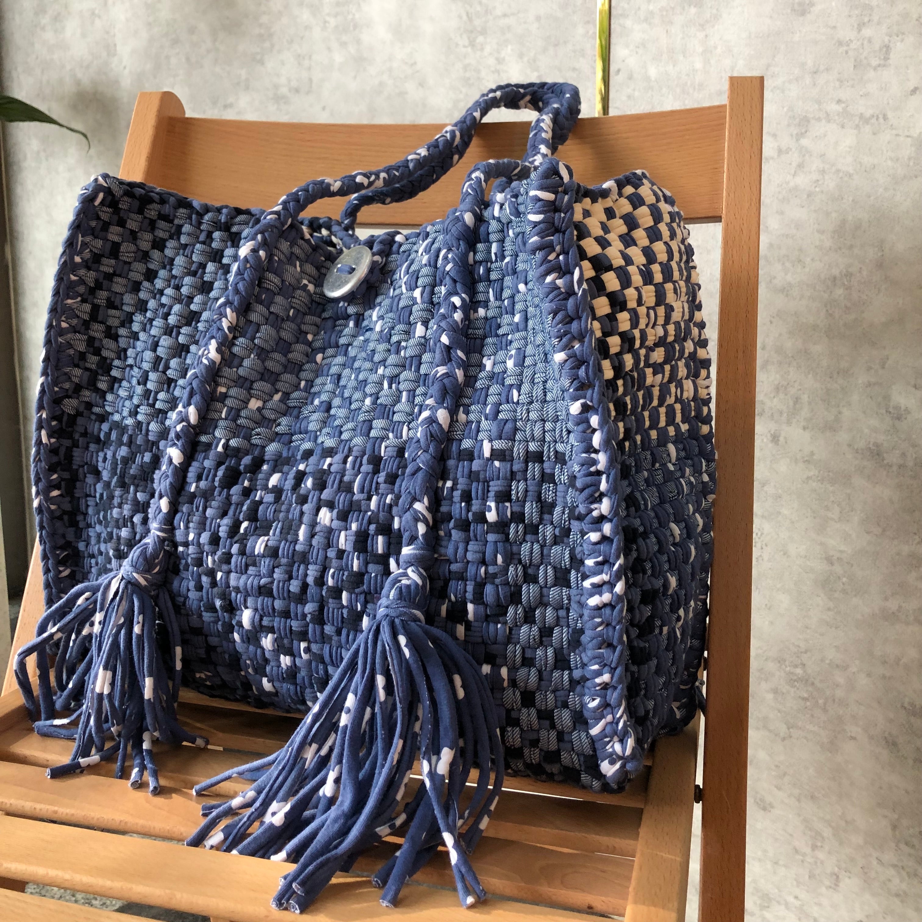 Image of Oversized Tote / Hand / Shoulder Carry Denim