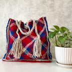 Soft Tote | Hand Carry | Blue, Red, Silver