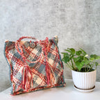 Soft Tote | Hand Carry | Blue, Maroon, Off White