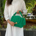 Crochet purse Green | Hand carry