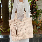 Macrame Handbag off white