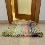 Bathroom Mat / Door Mat / Meditation Mat | Green, Sea Green, Purple, Peach, Off White