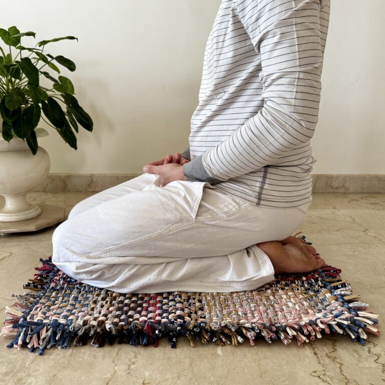Image of Bathroom Mat / Door Mat / Meditation Mat | Pink, Denim Blue, Brown, Beige, Navy, Off White