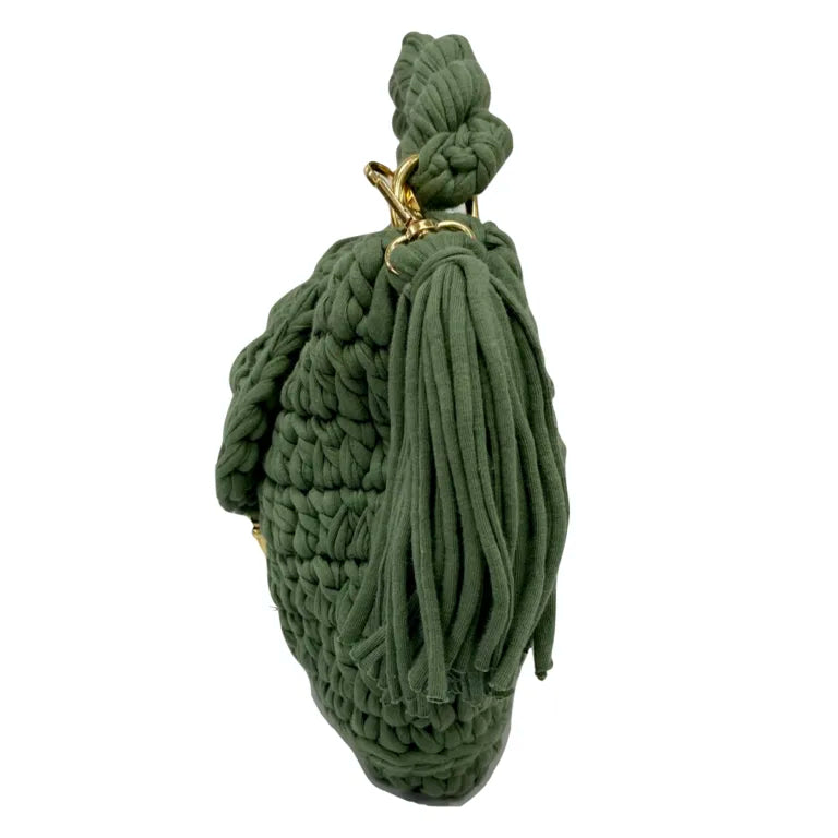 Image of Crochet purse Khaki | Hand carry