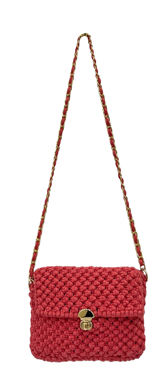 Image of Macrame Sling | Coral| Shoulder Sling or Cross body