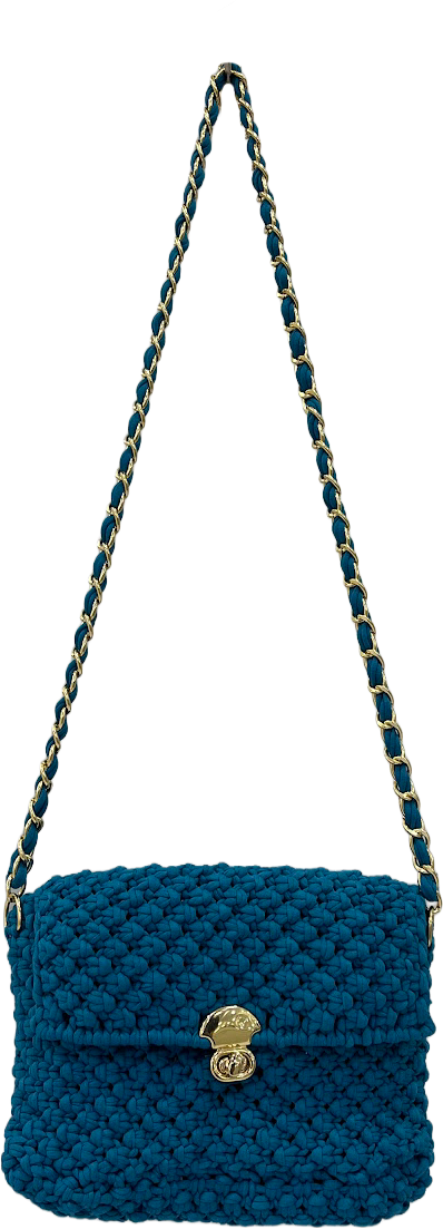 Image of Macrame Sling | Blue | Shoulder Sling or Cross body