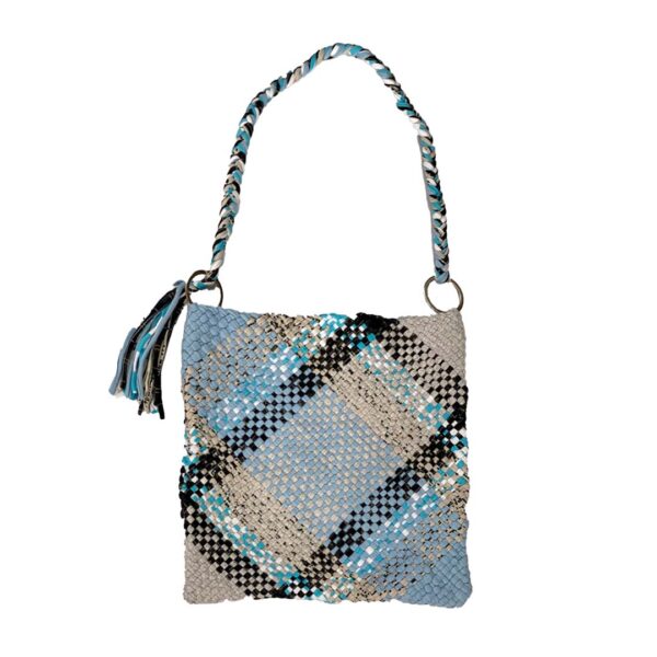 Image of Shoulder Tote Bags Blue Off White Black Color Premium Collection | Shoulder carry