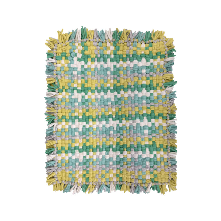 Image of Bathroom Mat / Door Mat / Meditation Mat | Yellow, Green, Grey, White