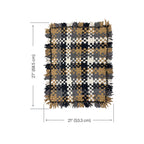 Bathroom Mat / Door Mat / Meditation Mat | Brown, Grey, Black, White