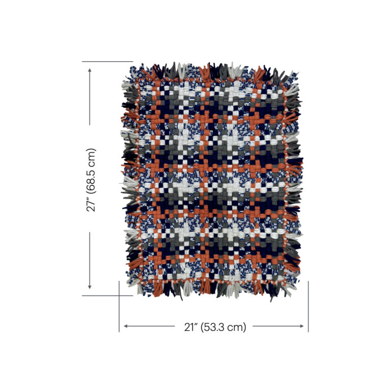 Image of Bathroom Mat / Door Mat / Meditation Mat | Navy Grey, Brown
