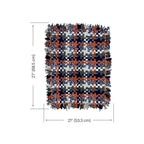 Bathroom Mat / Door Mat / Meditation Mat | Navy Grey, Brown