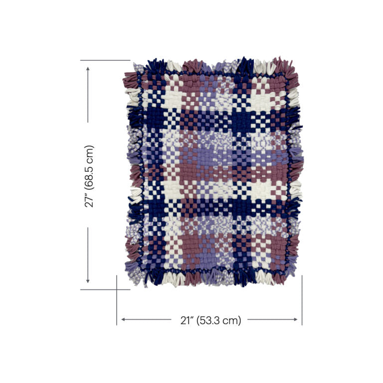 Image of Bathroom Mat / Door Mat / Meditation Mat | Purple, White, Navy