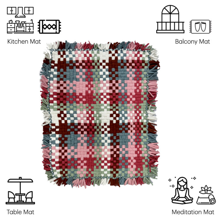 Image of Bathroom Mat / Door Mat / Meditation Mat | Multicolour