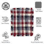 Bathroom Mat / Door Mat / Meditation Mat | Red, White, Grey, Black