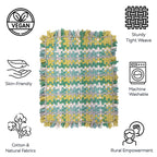Bathroom Mat / Door Mat / Meditation Mat | Yellow, Green, Grey, White