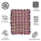 Bathroom Mat / Door Mat / Meditation Mat | Pink, Green, Brown, White
